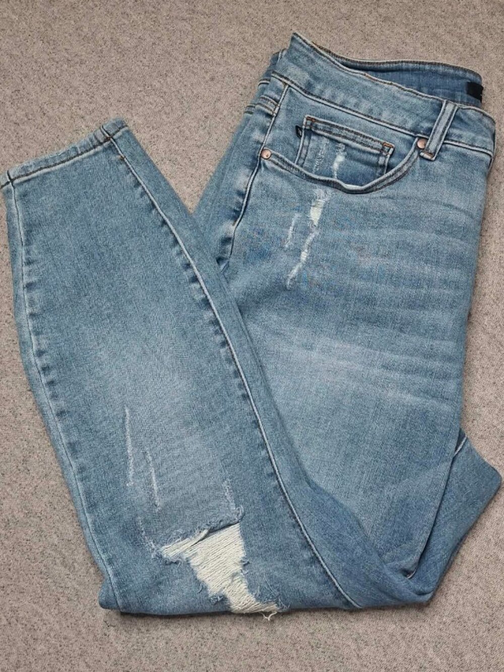 Judy Blue JB88426 Tummy Control Top Skinny Jeans Women's 28 Distressed Stretch